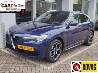 Alfa Romeo Stelvio 2.0 T Q4 AWD Ti AUTOMAAT Bruin leder | Trekhaak wegklapbaar | Stoelverwarming
