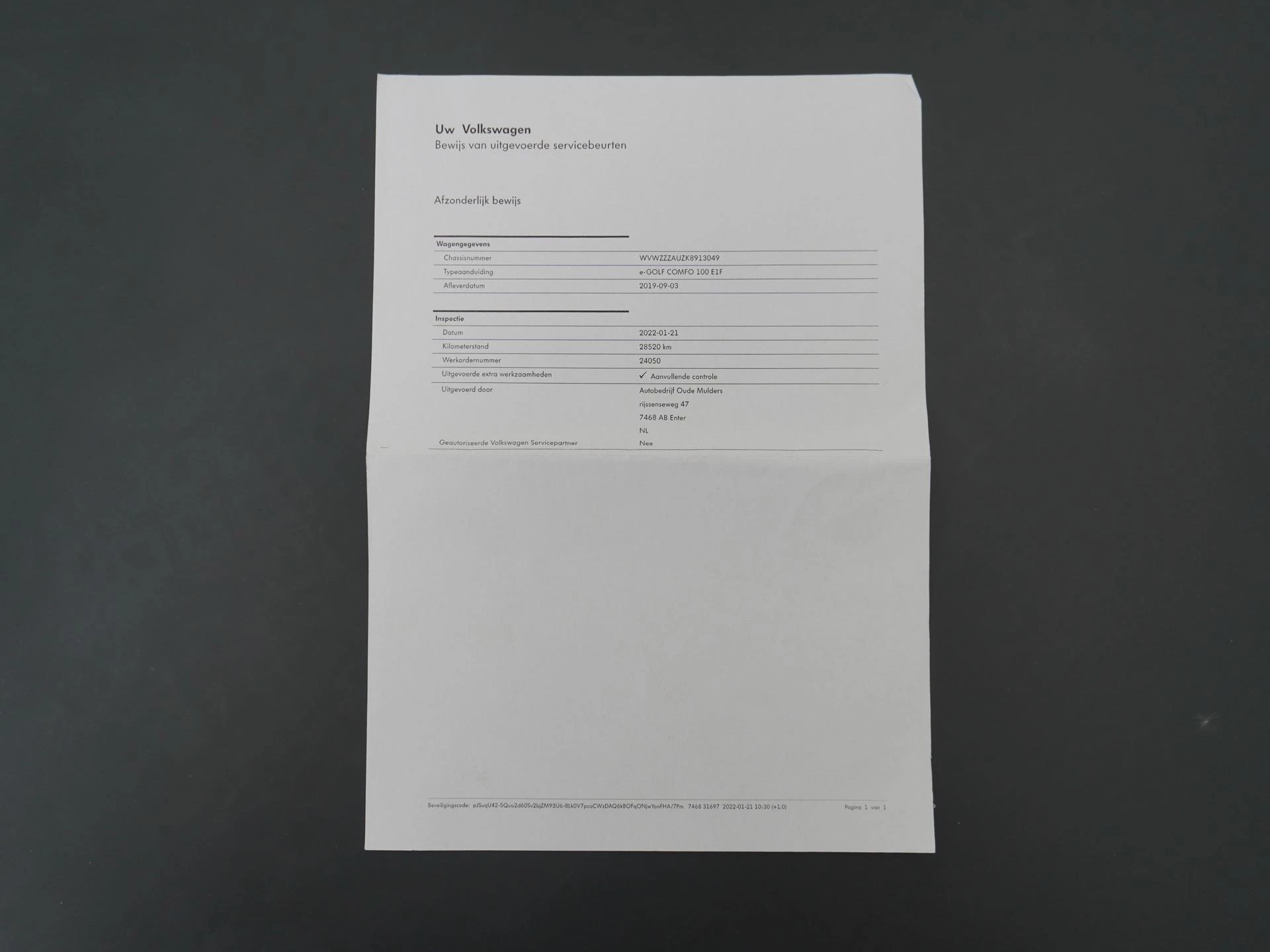 Hoofdafbeelding Volkswagen e-Golf