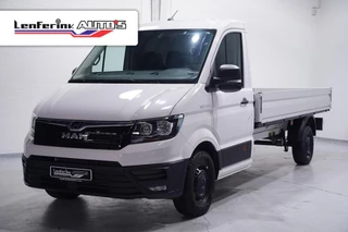 Hoofdafbeelding MAN TGE MAN TGE 2.0 TDI 140 pk L4 Pick Up / Open Laadbak Airco, Apple Carplay, Cruise Control, Geveerde Stoel, LxBxH 430x203x40 cm, 3-Zits