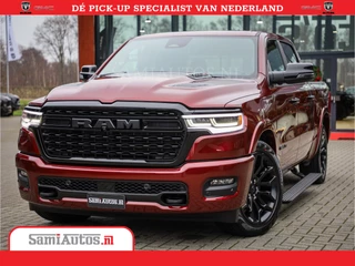 Dodge Ram 1500 Limited Night High Output 540HP 706Nm | Massage + Full Option | De Meest Luxe en Volle Pick-Up in zijn Klasse | Comfortabele Dubbele Cabine met Royale 5 Zitplaatsen | BPM vrij | Nu Leverbaar uit Voorraad | Voorraad Nr 2302 - 7425