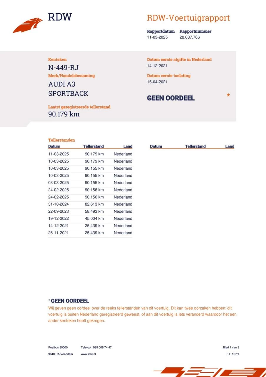 Hoofdafbeelding Audi A3
