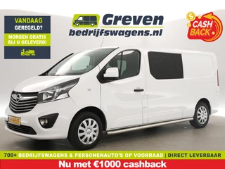 Opel Vivaro 1.6 CDTI L2H1 | MARGE! | Dubbele Cabine | 6 Persoons | Airco | Cruise | Trekhaak | Navi | PDC | LED 