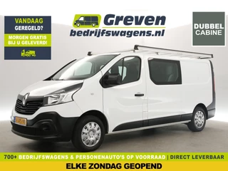 Renault Trafic 1.6 dCi T29 L2H1 | Dubbele Cabine | 6 Persoons | Airco Cruise Navi Trekhaak PDC Imperiaal Elektrpakket