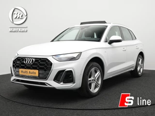 Audi Q5 55 TFSI e Quattro S-Line Plug in Hybrid PHEV | Panodak | Sportstoelen Memory | Adaptive Cruise | Trekhaak af Fabriek | Bang & Olufsen | Sound | Head Up | Apple Carplay | 360 Camera | Navigatie | Virtual | L.M. 19" |
