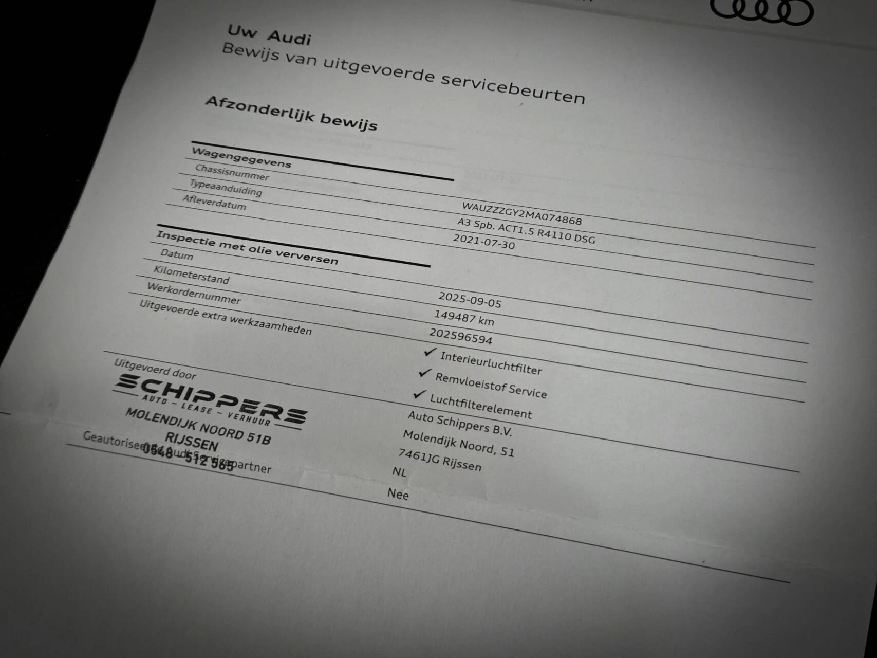 Hoofdafbeelding Audi A3