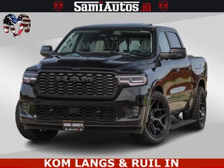 Dodge Ram Pick-Up TUNGSTEN BLACK OPS | 540 PK | HIGH END | MASSAGE | RAM VOL | LIMITED EDITION | DC | ROYALE 5 PERSOONS DUBBELE CABINE | GRIJSKENTEKEN | MEEST LUXE PICK UP | EERSTE EIGENAAR |