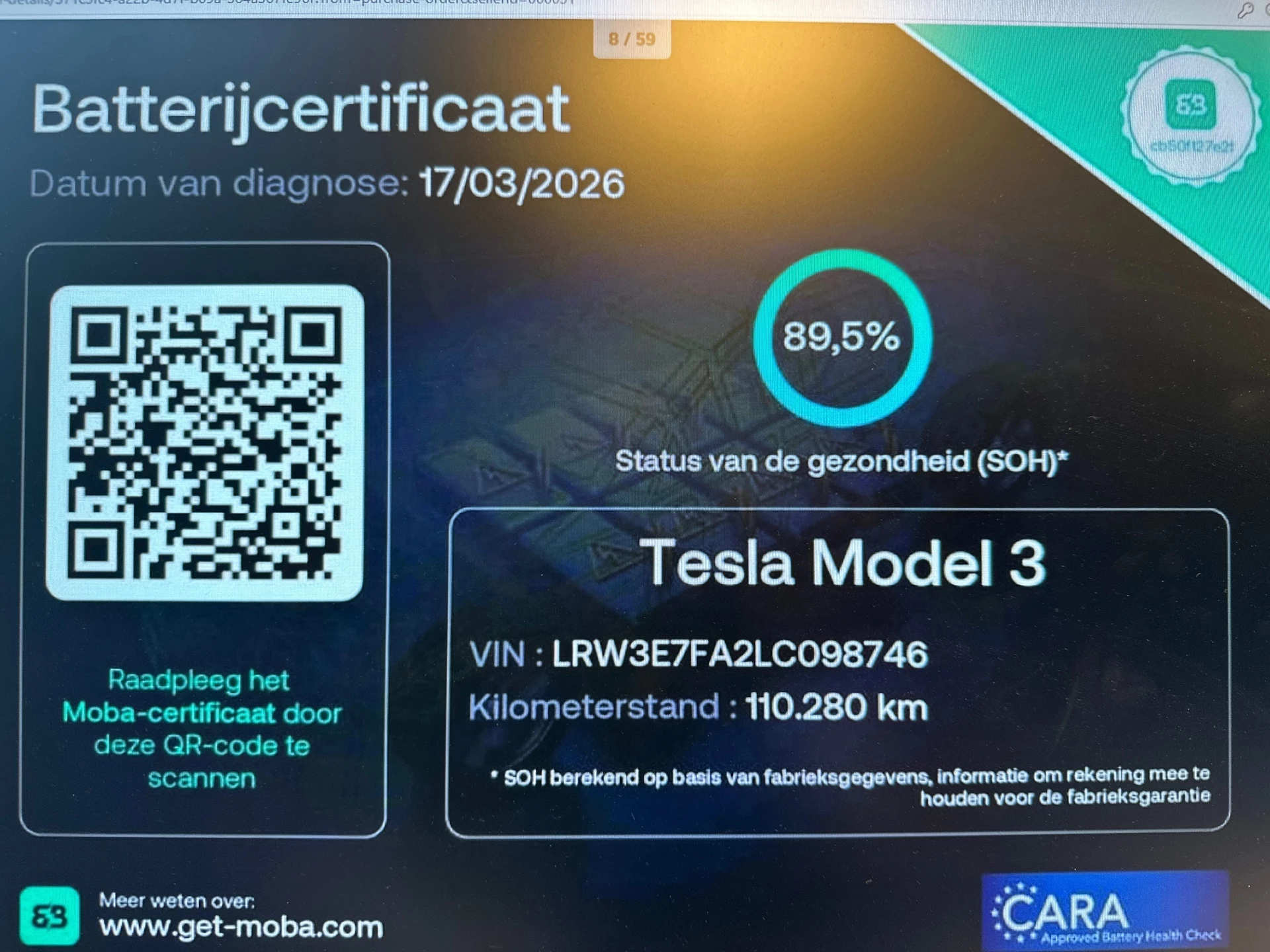Hoofdafbeelding Tesla Model 3