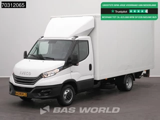 Iveco Daily 35C14 Laadklep Zijdeur Dubbellucht Bakwagen Airco Lat om Lat D'Hollandia Euro6 Meubelbak Koffer Airco
