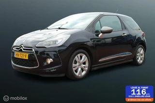 Citroen DS 3 1.2 PureTech So Chic 110 PK, Automaat, Cruise, Pdc, Airco, Donkerglas, 16 inch Lmv.