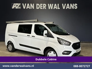 Ford Transit Custom 2.0 TDCI 131pk L2H1 Dubbele Cabine Euro6 Inrichting Airco | 5-zits | LED | Imperiaal Cruisecontrol, Stoelverwarming, Parkeersensoren