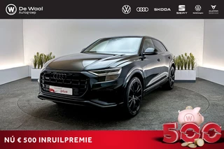 Hoofdafbeelding Audi Q8 Audi Q8 55 TFSI V6 340pk Automaat quattro Pro Line S | S line, Navigatie, Luchtvering, Optiekpakket Zwart |