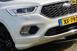 Ford Kuga 1.5 EcoBoost Vignale | White Platinum | Schuif-/Panodak/Carplay/Leder/Full-LED/Elek.stoelverstelling - Chique!