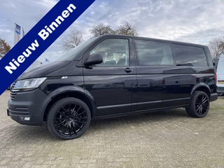 Volkswagen Transporter 2.0 TDI 150pk L2H1 30 DC 5 persoons Comfortline / vaste prijs rijklaar € 27.950 ex btw / / lease vanaf € / zwart metallic / nieuwe 20 inch velgen + banden / euro 6