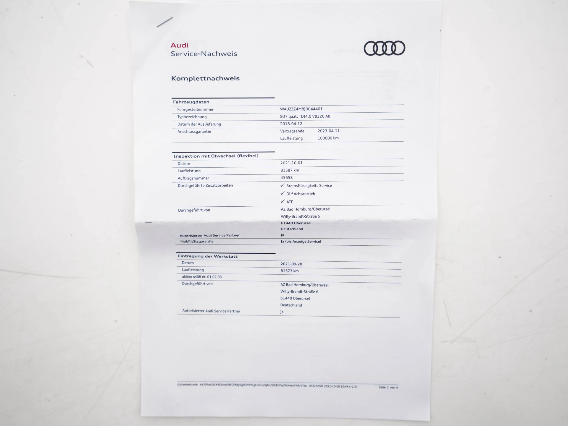 Hoofdafbeelding Audi SQ7