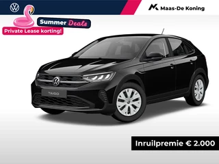 Hoofdafbeelding Volkswagen Taigo Volkswagen Taigo Edition 1.0 TSI 95 pk 5 versn. Hand · Parkeersensor achter · Multifunctioneel stuurwiel · Private lease ,- € 399 per maand ·