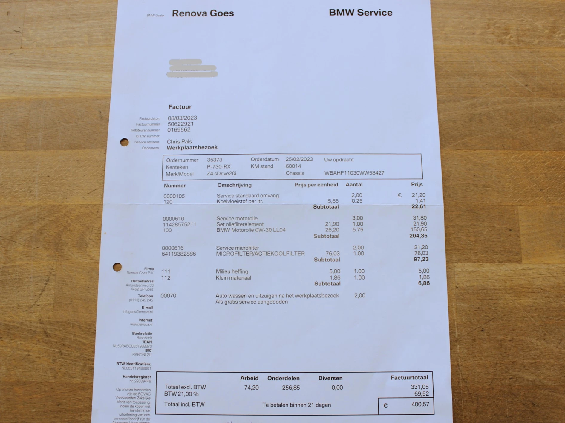 Hoofdafbeelding BMW Z4