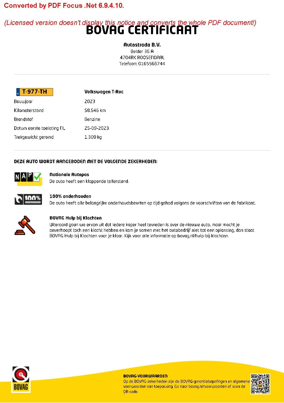 Hoofdafbeelding Volkswagen T-Roc