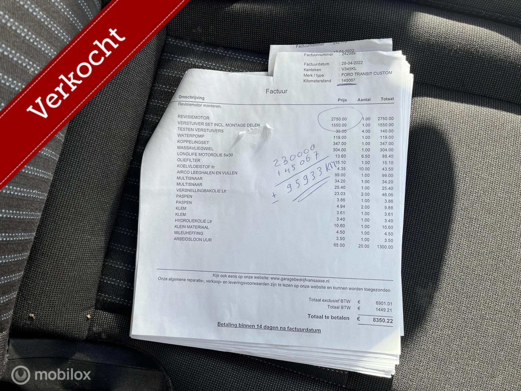 Hoofdafbeelding Ford Transit Custom