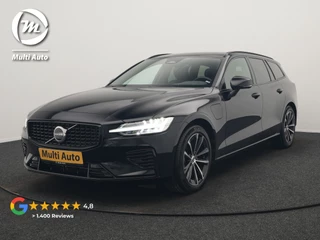 Volvo V60 T6 AWD Plus Dark LONG RANGE PHEV 350pk Dealer O.H. | Camera | Harman / Kardon | Lederen Sportstoelen Memory & Verwarmd | Google Assistent | Keyless | Stuur Verwarmd | Apple Carplay | Cruise Control | Virtual | DAB | Plug In Hybrid |