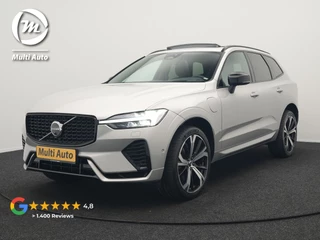 Volvo XC60 T6 AWD R-Design Plug In Hybrid 350pk LONG RANGE Dealer O.H. PHEV | Luchtvering | Trekhaak Af Fabriek | Panodak | Head Up | Adaptive Cruise | 360 Camera | Lederen Sportstoelen Massage & Ventilatie & Memory | Google Assistent | Apple Carplay | 21"L.M |