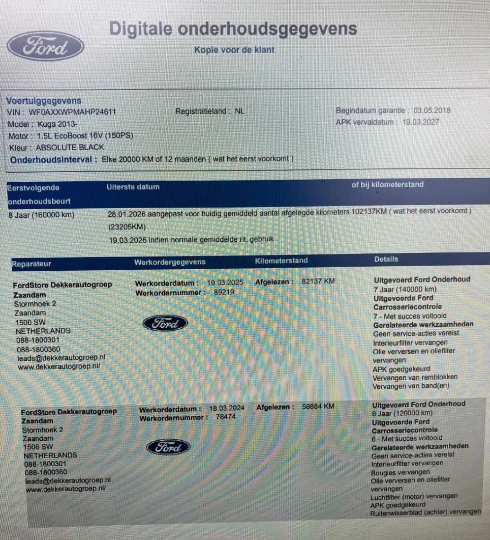 Hoofdafbeelding Ford Kuga