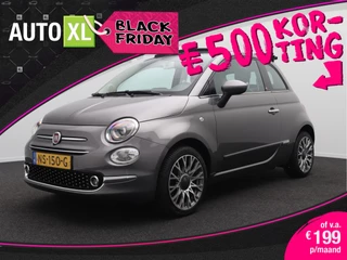 Fiat 500 Cabrio 0.9 TwinAir Turbo Lounge 81 PK Navi Bluetooth LMV 16' 0.5