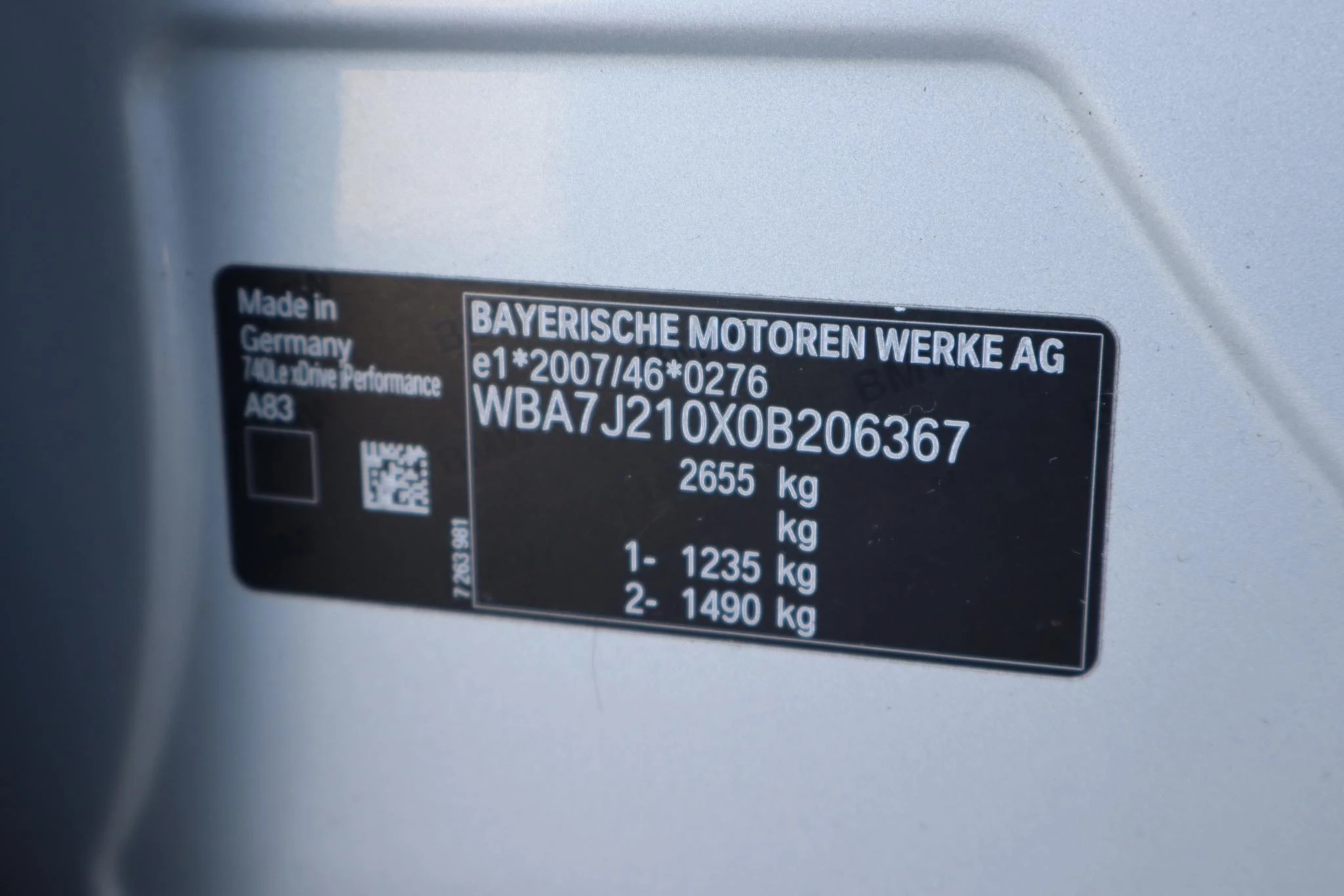 Hoofdafbeelding BMW 7 Serie