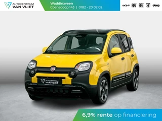Fiat Panda Hybrid Pandina | Airco | Cruise | Priv Glass | Dakrails | 15" | PDC | Apple Carply | Bicolore