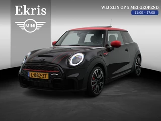MINI 3-deurs John Cooper Works Comfort Plus Pakket | 18" JCW Circuit Spoke | Stuurwielrand Verwarmd | Glazen panoramadak | Piano Black Exterior pack | Harman-Kardon sound system | MINI Head-Up Display | Lentevoordeel
