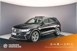 Volkswagen Tiguan R-Line Business+ 1.5 TSI 150pk DSG Automaat Trekhaak, Panoramadak, Elektrische achterklep, Adaptive cruise control, Lederen bekleding, Achteruitrijcamera, LED matrix koplampen