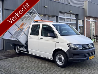 Volkswagen Transporter 2.0 TDI L2H1 DC 3 Zijdenkipper Airco Cruise controle Trekhaak 2500kg 6-Persoons Kipper Telefoonverbinding Werkverlichting 1e Eigenaar Euro 5