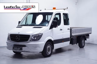Mercedes-Benz Sprinter 313 CDI 130 pk Dubbel Cabine Pick Up/ Open Laadbak Trekhaak 3.500 kg, Airco, Cruise Control, LxBxH 340x205x40 cm