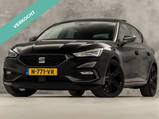 SEAT Leon 1.0 TSI FR Intense Sport Automaat (SCHUIFDAK, BLACK PACK, APPLE CARPLAY, GROOT NAVI, CAMERA, GETINT GLAS, SPORTSTOELEN, KEYLESS, ADAPTIVE CRUISE, NIEUWSTAAT)