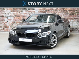 BMW 4 Serie Cabrio 435i High Executive Sport Line Automaat / Navigatie Professional / Leder / Stoelverwarming / Air Collar / Head-Up Display / Climate Control / DAB / Xenon / Hifi /