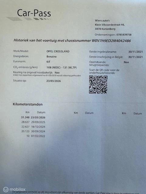 Hoofdafbeelding Opel Crossland