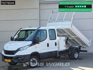 Iveco Daily 35C16 3.0L Kipper net Kist Dubbel Cabine Dubbellucht 3,5t Trekhaak Airco Cruise Euro6 Tipper Benne Kieper Airco Dubbel cabine Trekhaak Cruise control