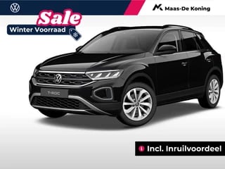 Volkswagen T-Roc Life Edition 1.0 TSI 116 pk 6 versn. Hand ·  Airconditioning automatisch, 2-zone (climatronic) · Privatelease €,-398 per maand · incl. inruilvoordeel ·