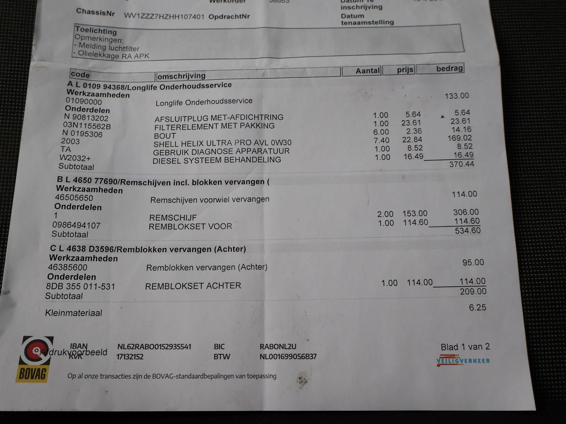 Hoofdafbeelding Volkswagen Transporter