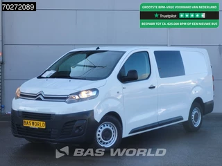 Hoofdafbeelding Citroën Jumpy Citroën Jumpy 120PK Long Dubbel Cabine L3H1 Navi Parkeersensoren Airco Cruise Doka Mixto L3 3m3 Airco Dubbel cabine Cruise control