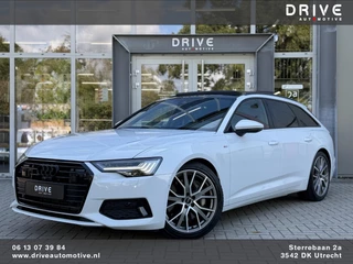 Hoofdafbeelding Audi A6 Audi A6 Avant 50 TFSI e quattro 299PK S edition |Pano|B&O|ACC|360Cam|Leer|HD Matrix|Sfeer|20"|Trekhaak|S-Line|Zwart-optiek
