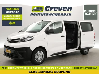 Toyota ProAce Worker 2.0 D-4D L3H1 | DC | 2xSchuifdeur | Airco | Cruise | Trekhaak | Stoelverw.