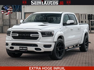 Dodge Ram Pick-Up V8 5.7 402PK | LARAMIE SPORT | Krachtige Hemi | Panorama Dak | 12' Scherm | LPG | Comfortabele Dubbele Cabine met Royale 5 Zitplaatsen | NIEUW EN BPM vrij | Nu Leverbaar uit Voorraad | Nr 2529 - 1277 |