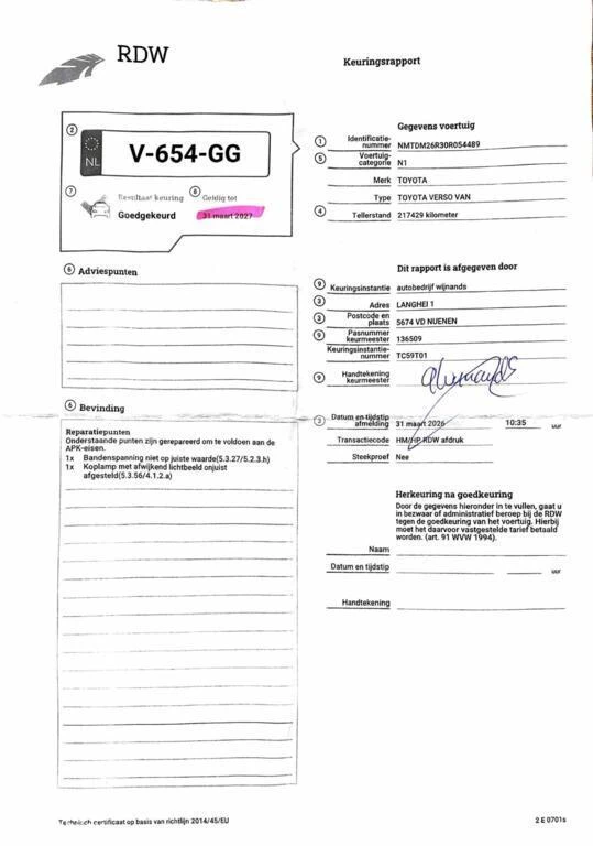 Hoofdafbeelding Toyota Verso