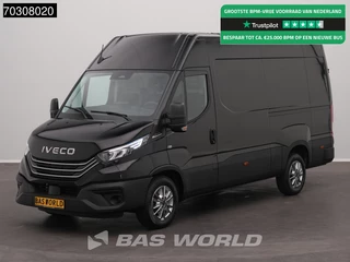 Iveco Daily 35S21 3.0L Automaat L2H2 210PK ACC LED Airco Camera Parkeersensoren CarPlay Stoelverwarming LM Velgen 3,5t Trekgewicht Euro6 L2 Airco