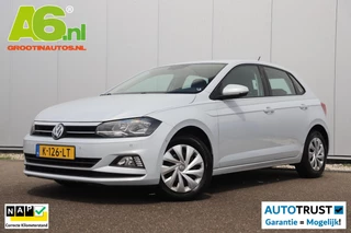 Volkswagen Polo 1.0 TSI Comfortline Business 95PK NAP! White Silver Metallic Navigatie Carplay Clima Android Adaptive Cruise LED Inparkeerhulp