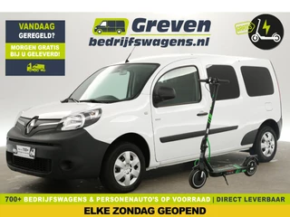 Renault Kangoo Z.E. L2H1 Huur-Accu | GRATIS E-Step! | EMISSIEVRIJE ZONE | Elektrisch | Automaat | Airco Navigatie PDC Elektrpakket