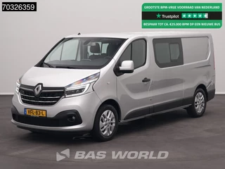 Renault Trafic 145pk Automaat Dubbel Cabine L2H1 Trekhaak LED Xenon Airco Cruise Camera Parkeersensoren Euro6 L2 DC Doka Mixto Airco Trekhaak Cruise control
