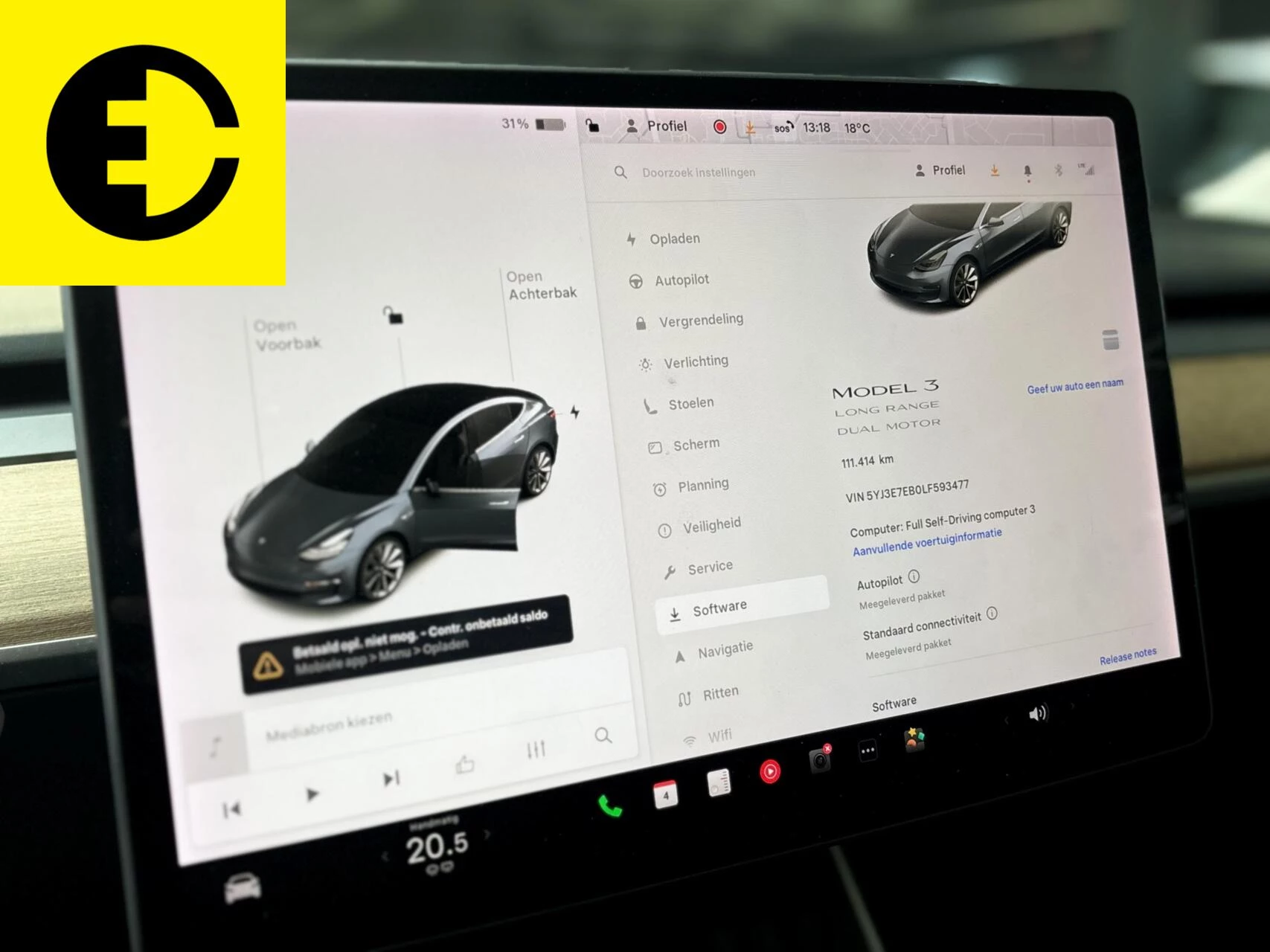 Hoofdafbeelding Tesla Model 3