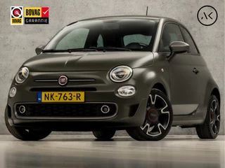 Fiat 500 0.9 TwinAir Turbo Sport 105Pk (MAT GROEN, VIRTUAL COCKPIT, APPLE CARPLAY, GROOT NAVI, LEDER, ZWART HEMEL, CRUISE, PARKEERSENSOREN, GETINT GLAS, NIEUWE APK, NIEUWSTAAT)