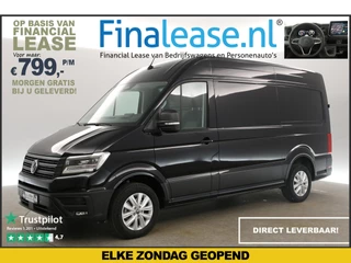 Volkswagen Crafter 2.0 TDI DSG HIGHLINE EXCLUSIVE L3H3 | FACELIFT MODEL | BPM VRIJ | NIEUW 3000KG TREKHAAK VIRTUAL ADAPTIVE CRUISE LED 140PK CARPLAY 17"LMV